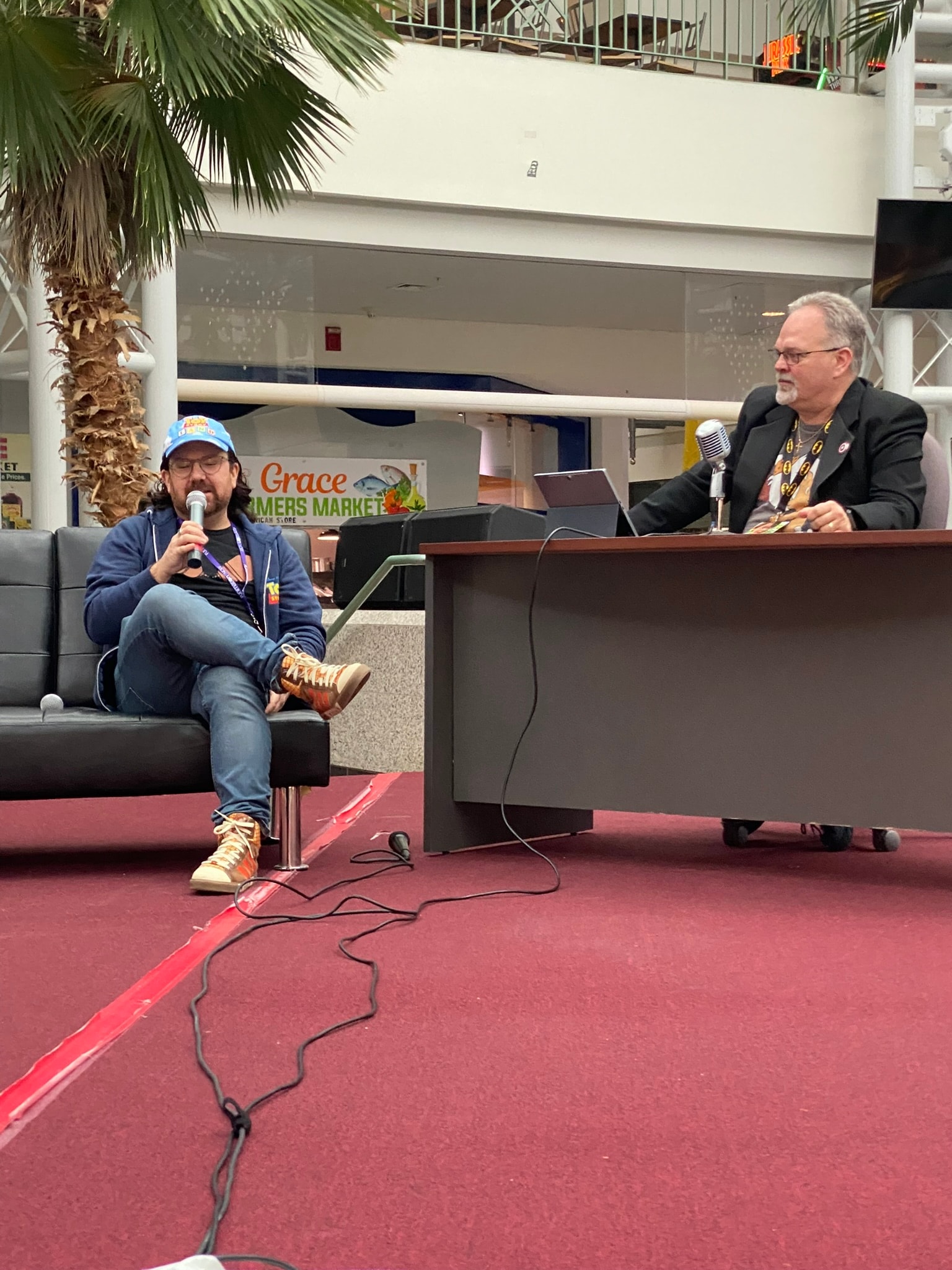 Rob Ervin at a panel event